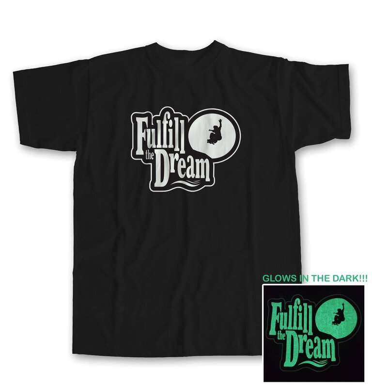 Shorty's Limited Edition Glow In The Dark Fulfill The Deam T-Shirt - Noir