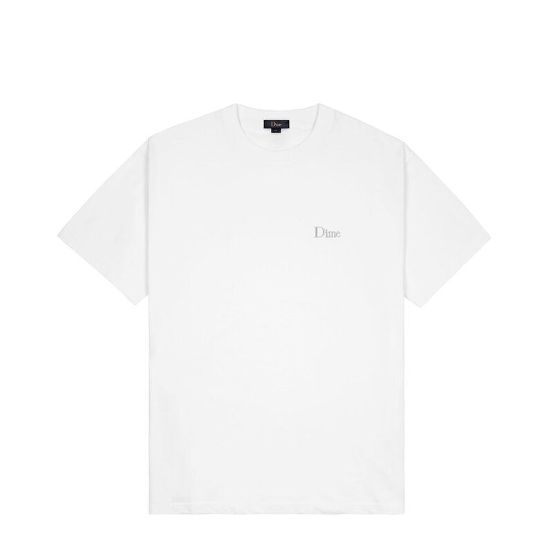 Dime Classic Small Logo T-Shirt - Blanc