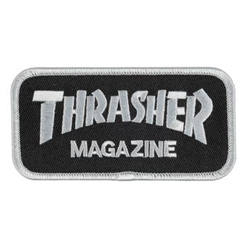 Thrasher Logo Patch - Black/Grey