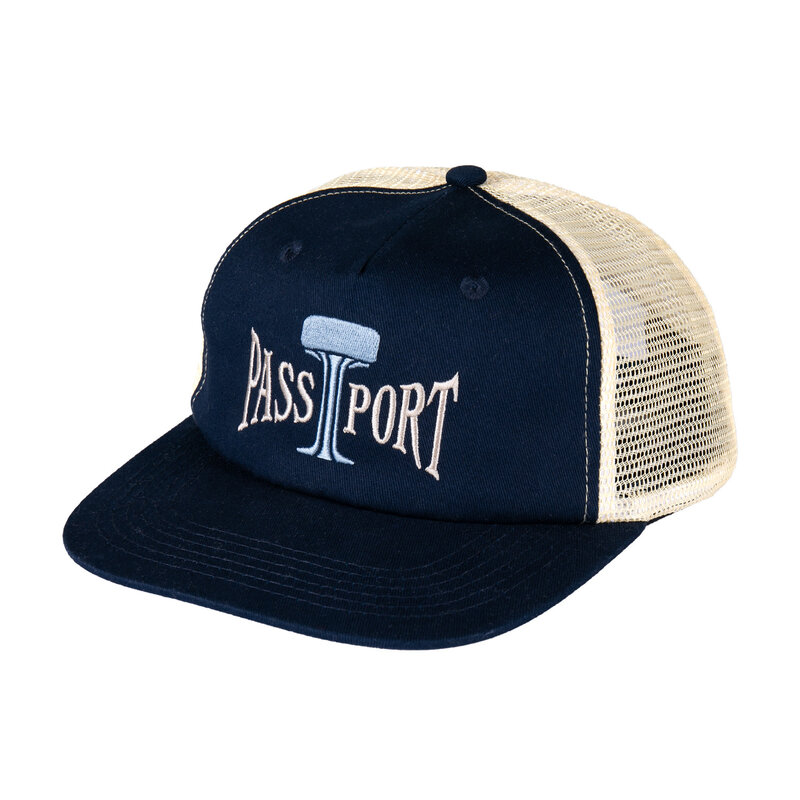 Pass~Port Towers Of Water Trucker Cap - Navy/Cream