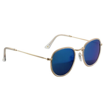 Glassy Hudson Polarized Sunglasses - Clear/Blue Mirror