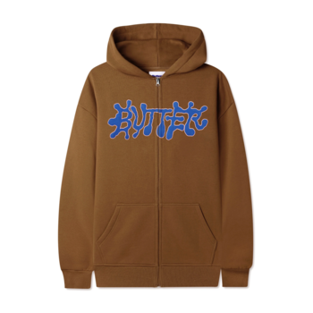 Butter Goods Ink Zip-Thru Hood - Cognac