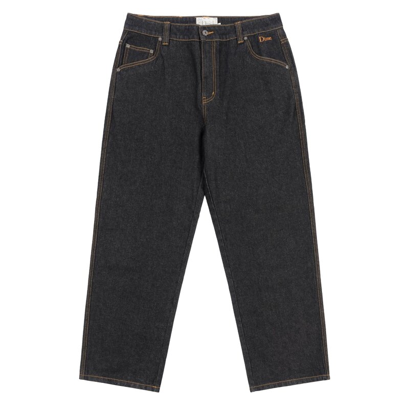 Dime Classic Relaxed Denim Pants - Black Washed - Palm Isle Skate Shop 