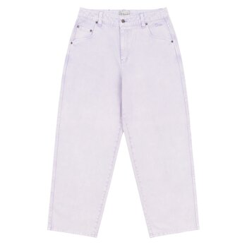 Dime Pantalon en Denim Ample Classique - Pierre Lilas