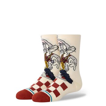 Stance Kids "Looney Tunes" Bugs Crew Socks - Vintage White