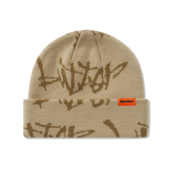 Butter Goods Scratch Cuff Beanie - Tan