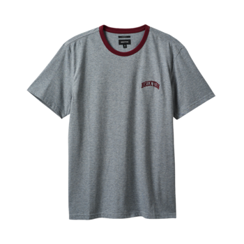 Brixton Varsity Ringer T-Shirt - Heather Grey