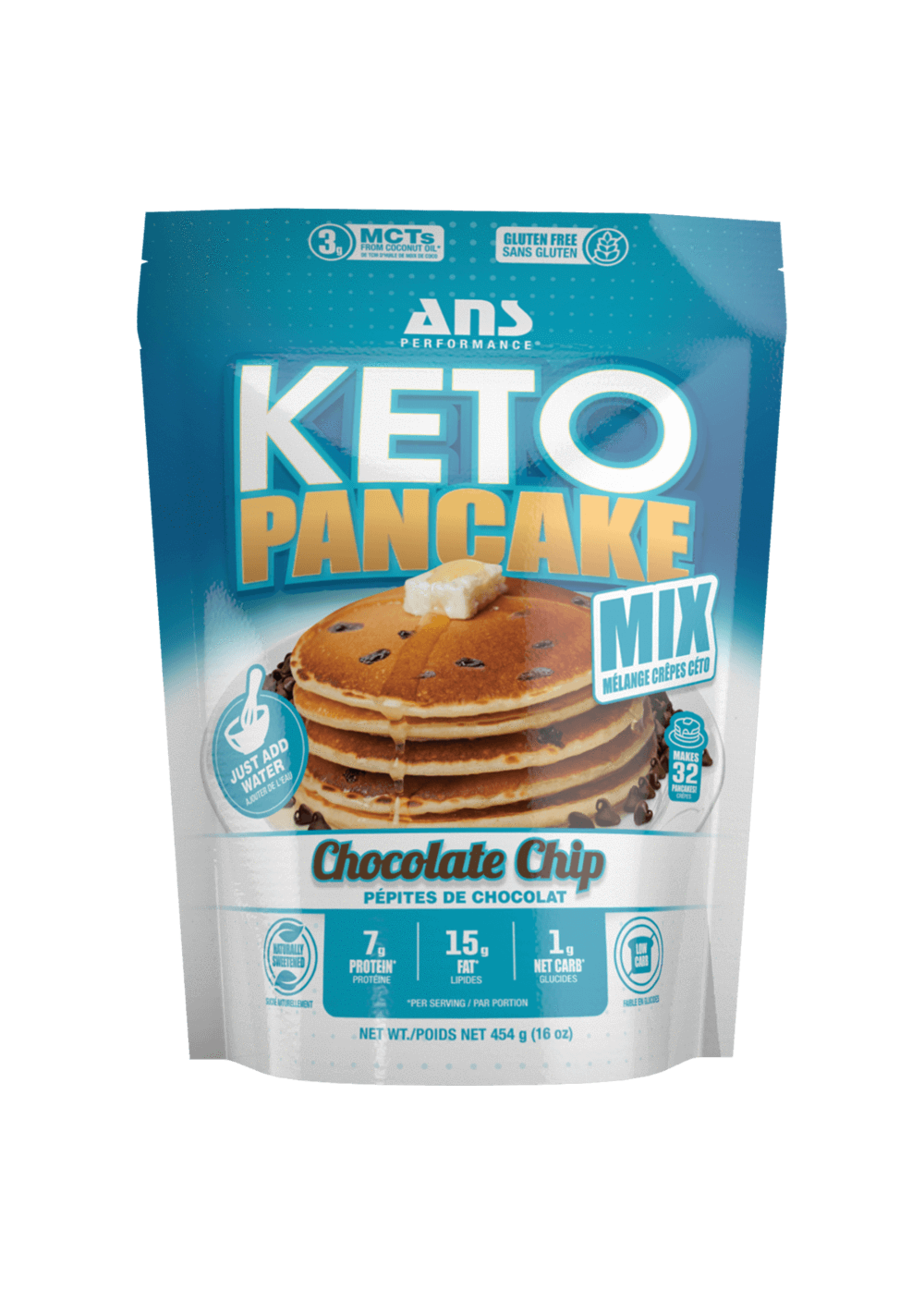 ANS Performance Keto Pancake Mix - Chocolate Chip 454G