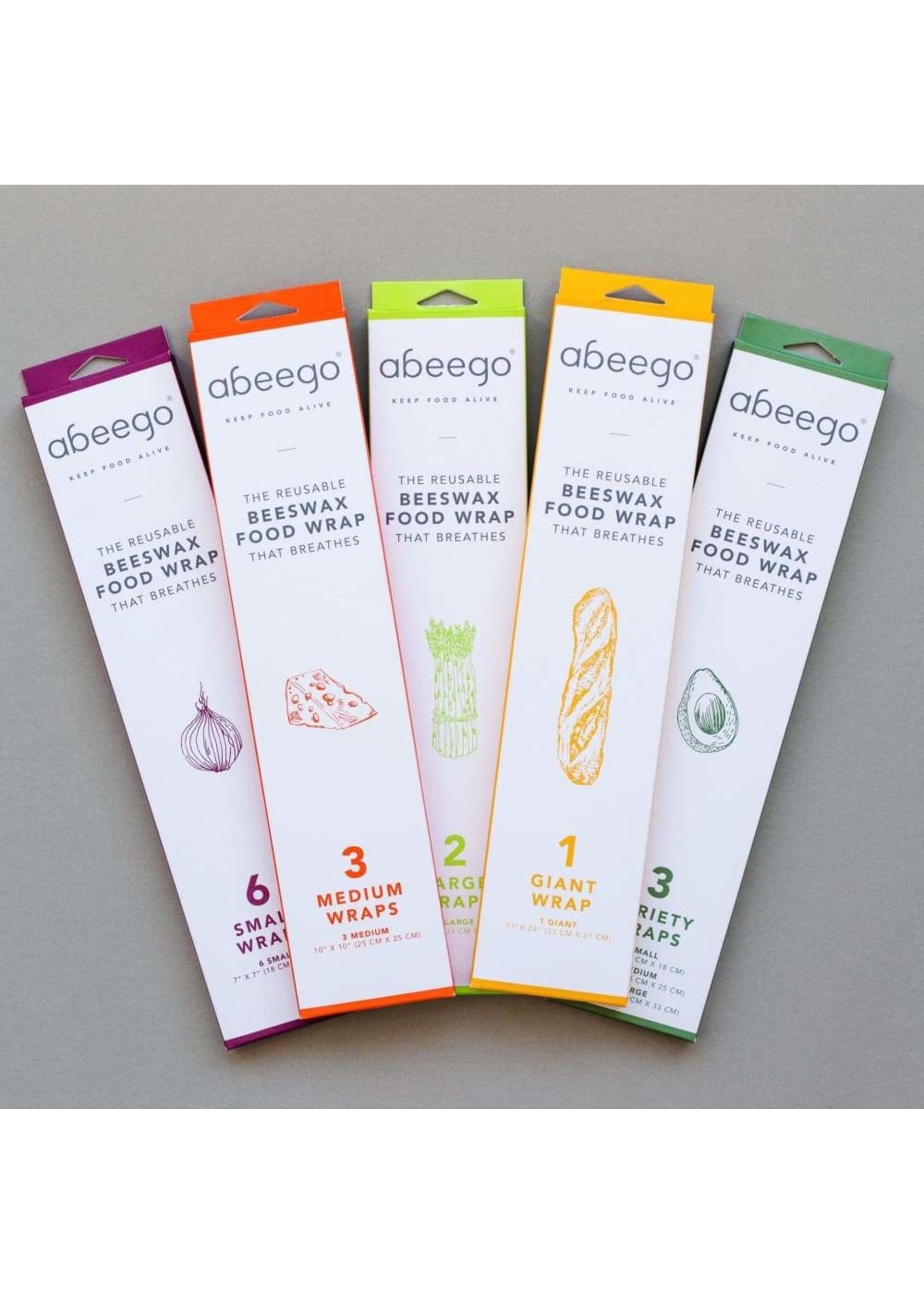 Abeego Beeswax Food Wrap Abeego-Variety Pack
