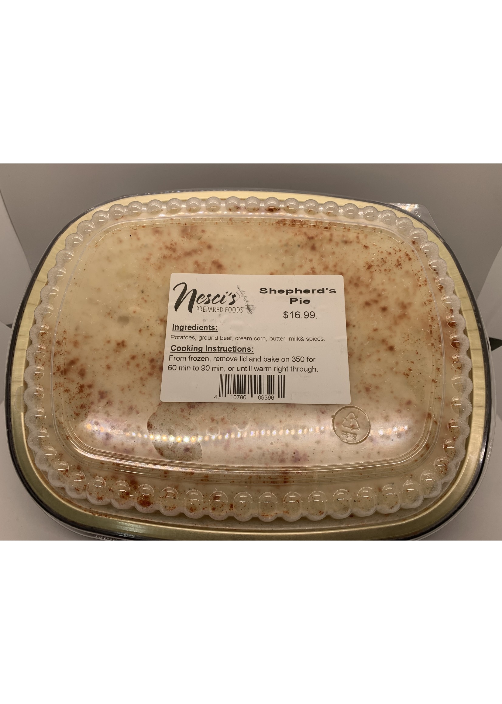 Nesci's Prepared Meals Large Shepherd Pie