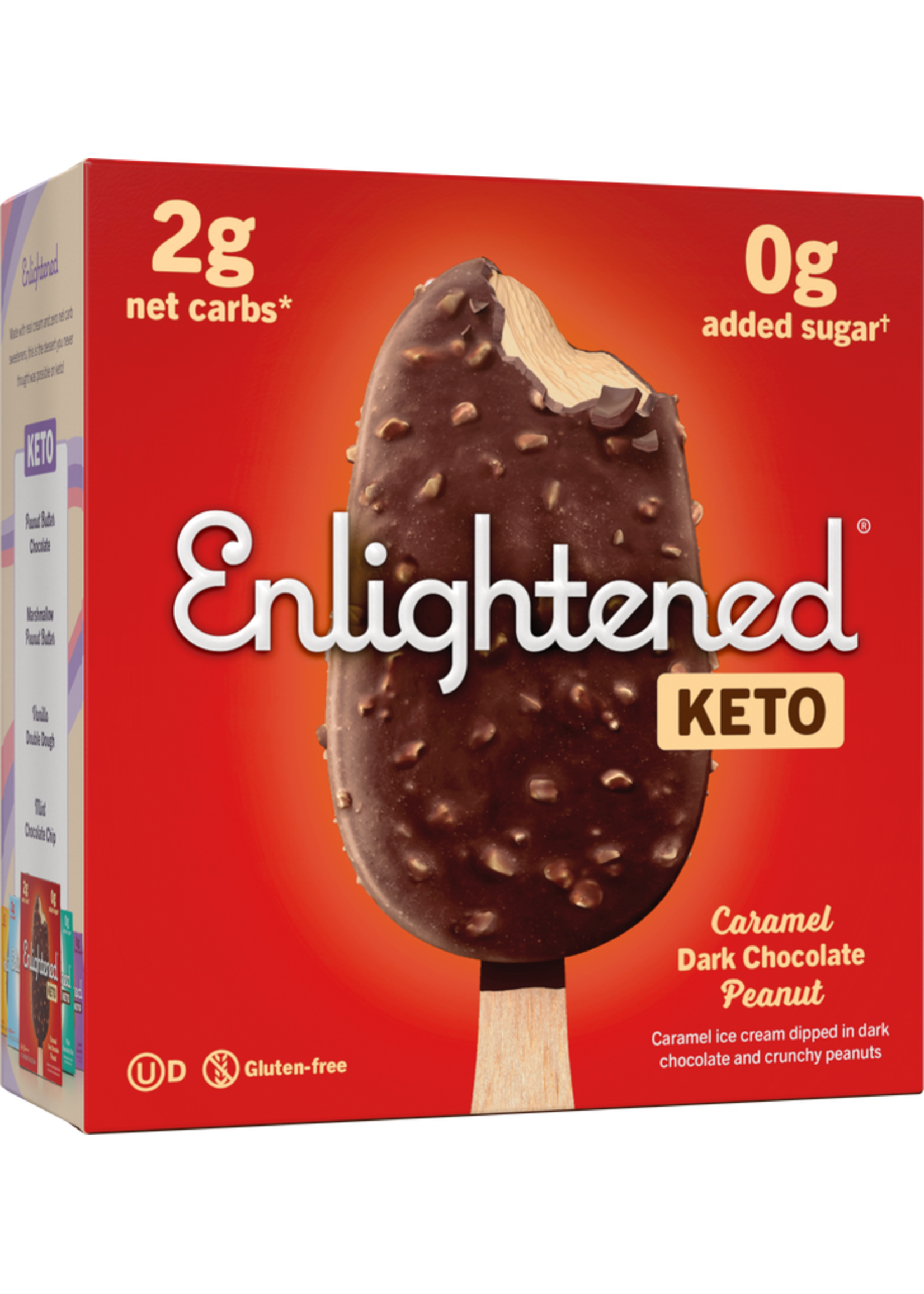 Enlightened Enlightened Caramel Dark Chocolate Peanut Bars