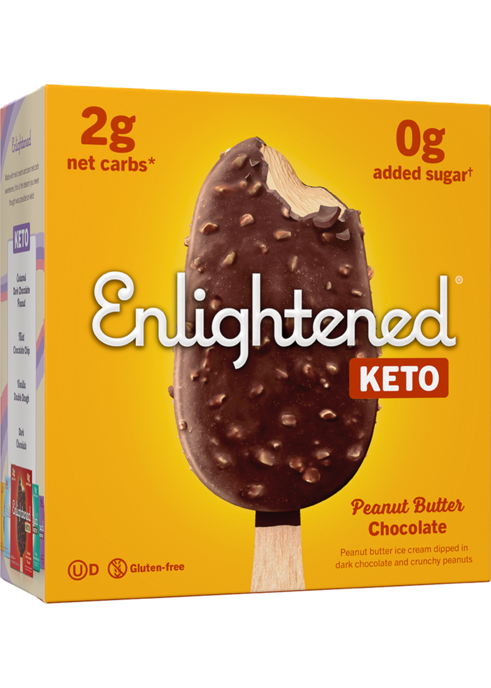 Enlightened Enlightened Peanut Butter Dark Chocolate Bars