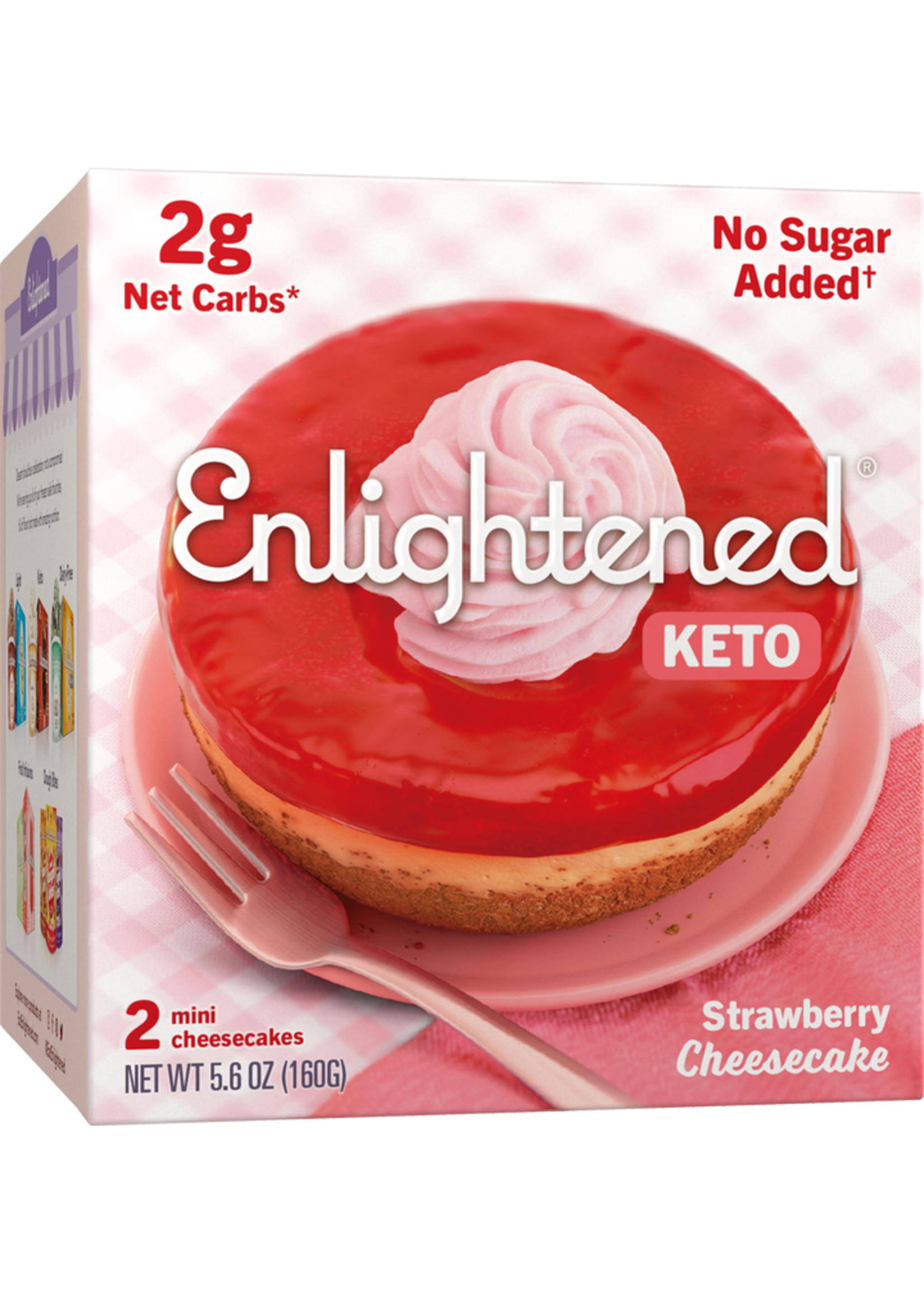 Enlightened Enlightened Mini Keto Cheesecakes - Strawberry 2pk
