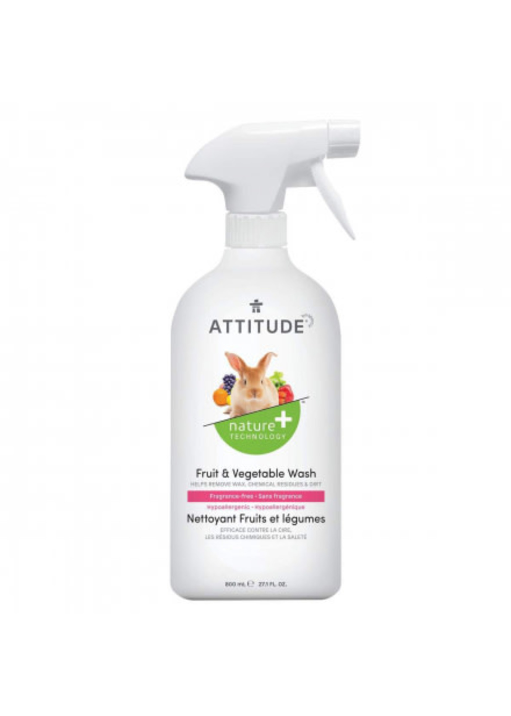 Attitude Attitude Nature+ - Fruit & Vegetable Wash 800ml