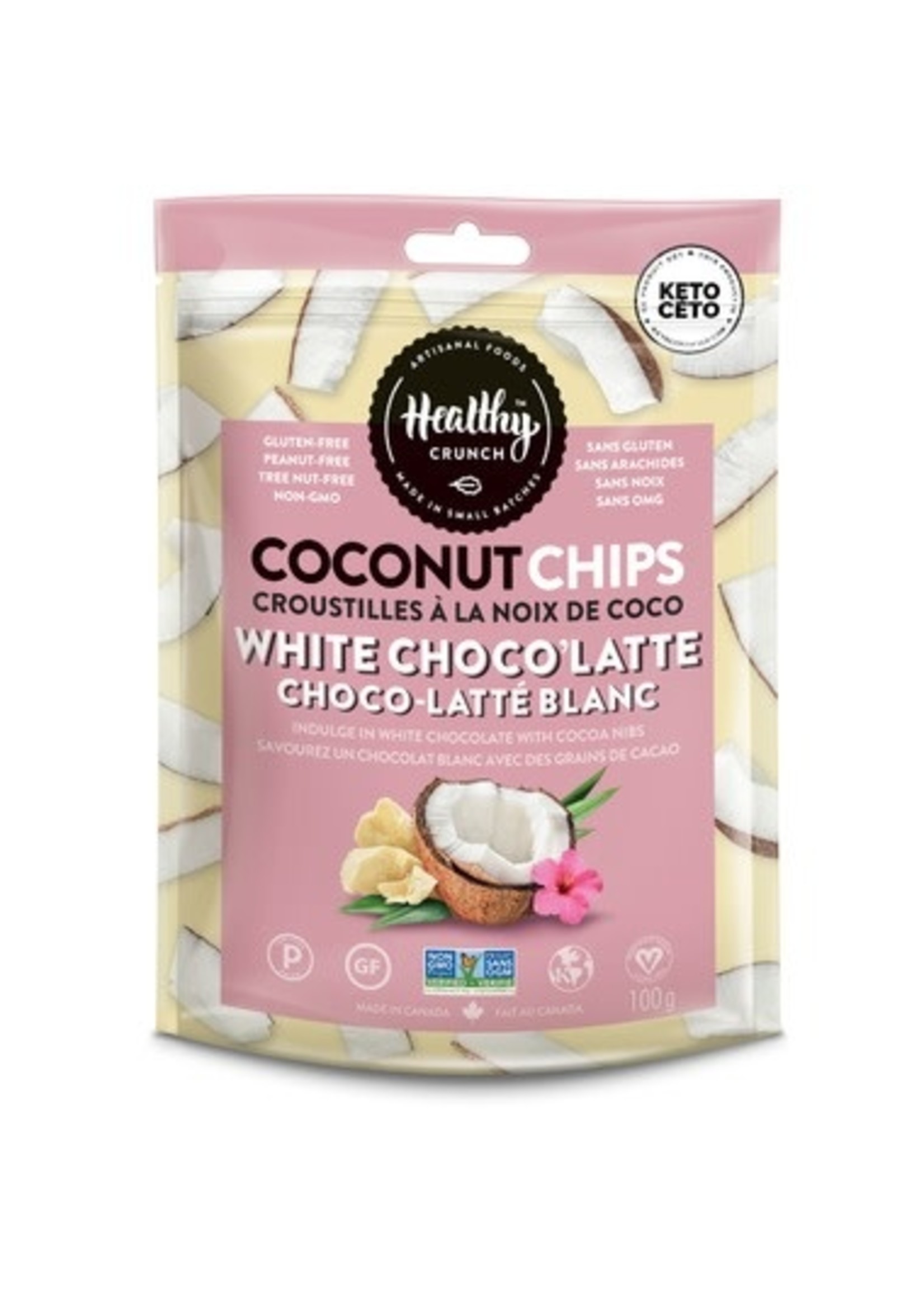 Healthy Crunch D/C Healthy Crunch - White Choco'Latte Coconut Chips