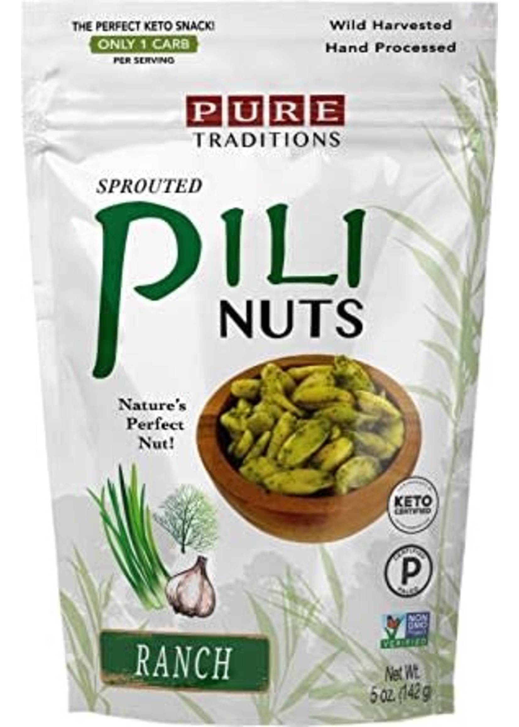 Pure Traditions Pure Traditions- Ranch Pili Nuts 1.7oz