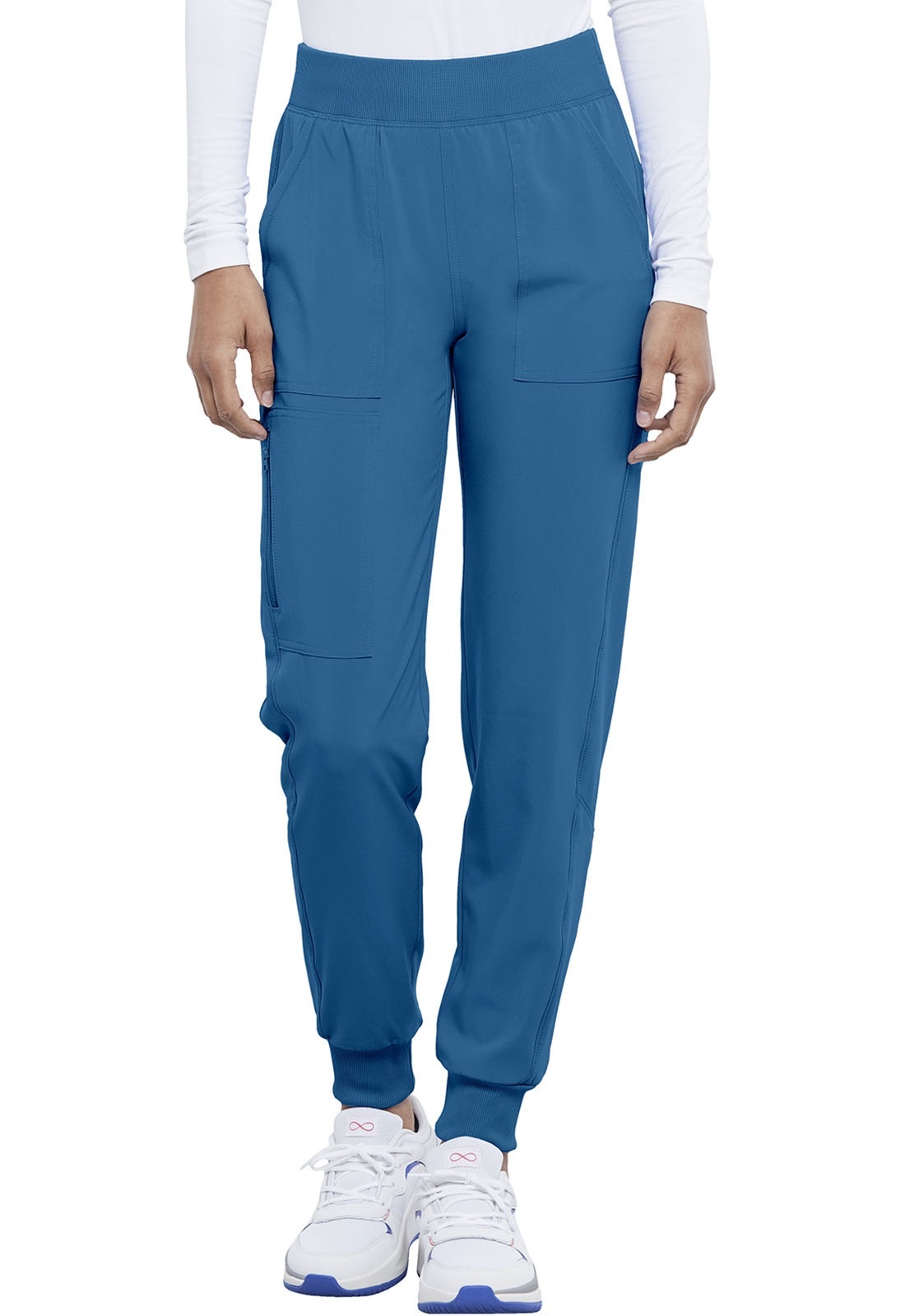 Scrub Pants - Cherokee Infinity Women's Mid Rise Jogger - Royal