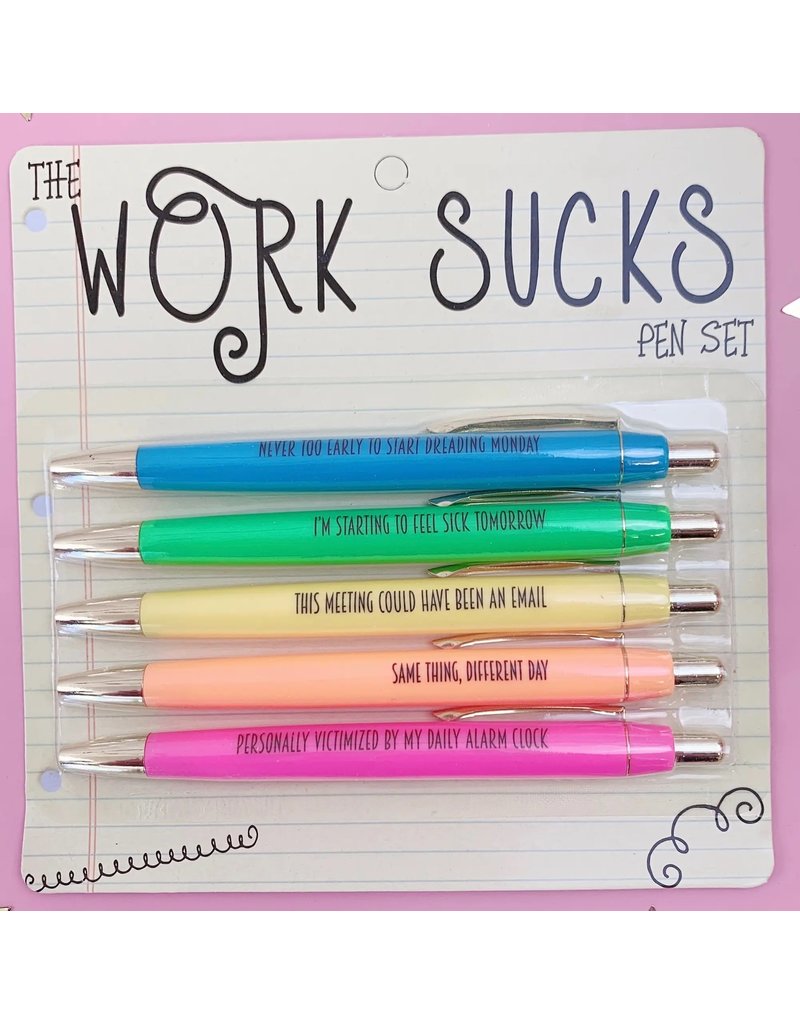 Work Sucks Pen Set - Scrubs R Us