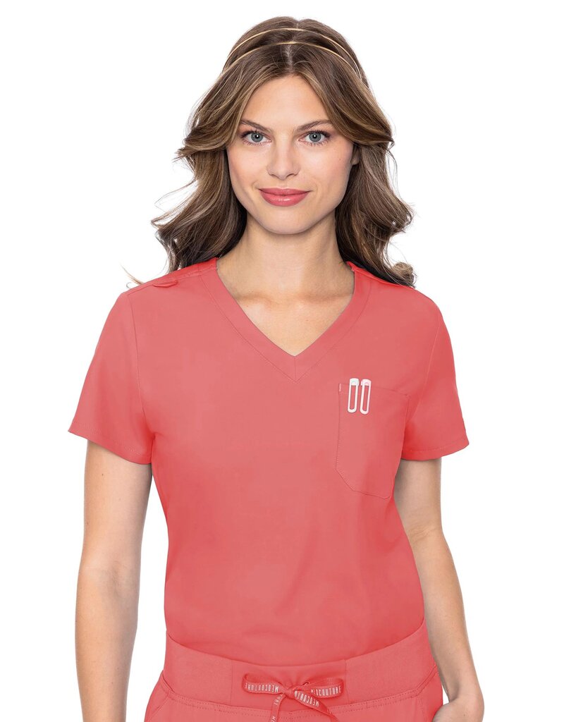 Cherokee MC2432 Med Couture One Pocket Tuck-In Top