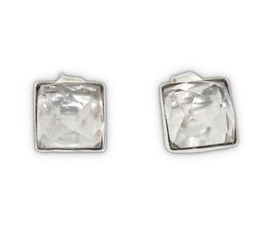 Allpa Crystal Quartz Studs