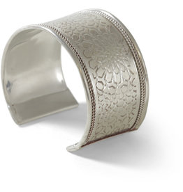 India Silver Embossed Bangle