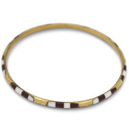 India Gold and Brown Bangle Bracelet
