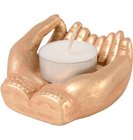 Corr the Jute Works Golden Hands Candleholder