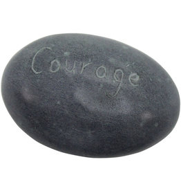 Sasha Association for Crafts Producers Paperweight COURAGE Assorted Shapes Palewa Stone