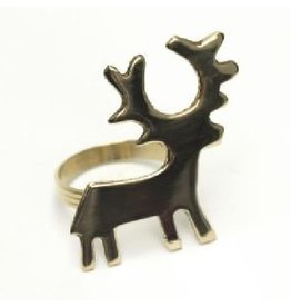 India Brass Deer Napkin Ring