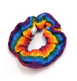 Guatemala Rainbow Hair Scrunchies