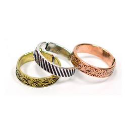 India Etched Metal Rings