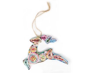 Acacia Creations Paper Reindeer Ornament