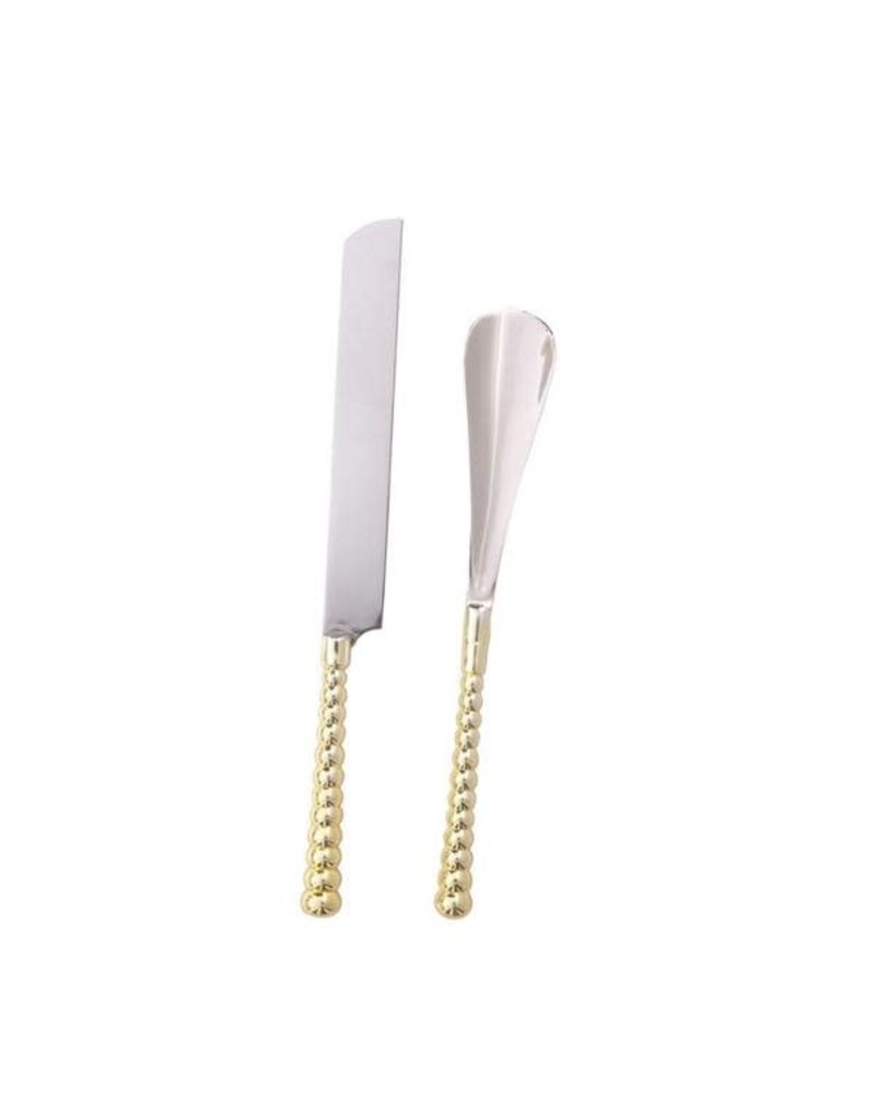 India Golden Cake Server Set