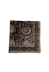 India Napkin Set of 4 Black Kalamkari