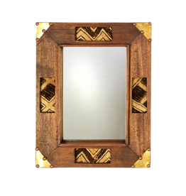 Kenya Kuba Wooden Mirror
