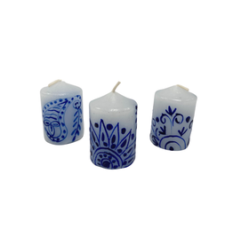 South Africa Blue Henna Votive Candles (6-Pack)