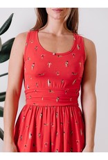 India Red Asheville Dress