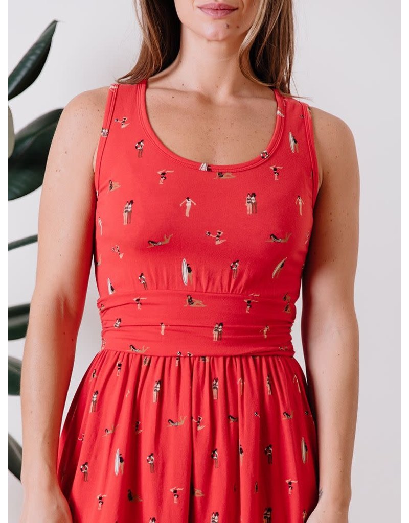 India Red Asheville Dress