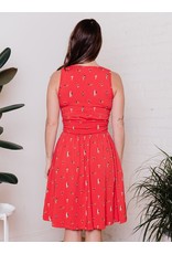 India Red Asheville Dress