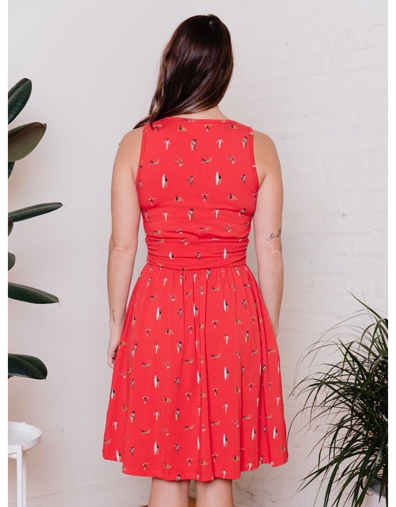 India Red Asheville Dress