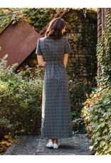 India Black Dotted Maxi Dress