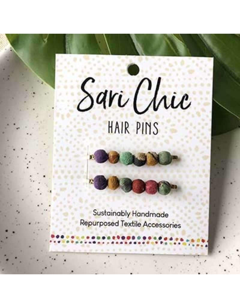 India Sari Hair Pins