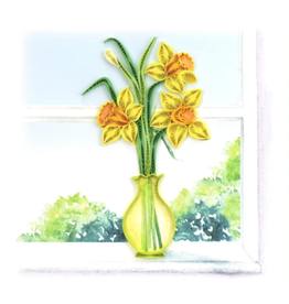 Vietnam Daffodil Vase Card