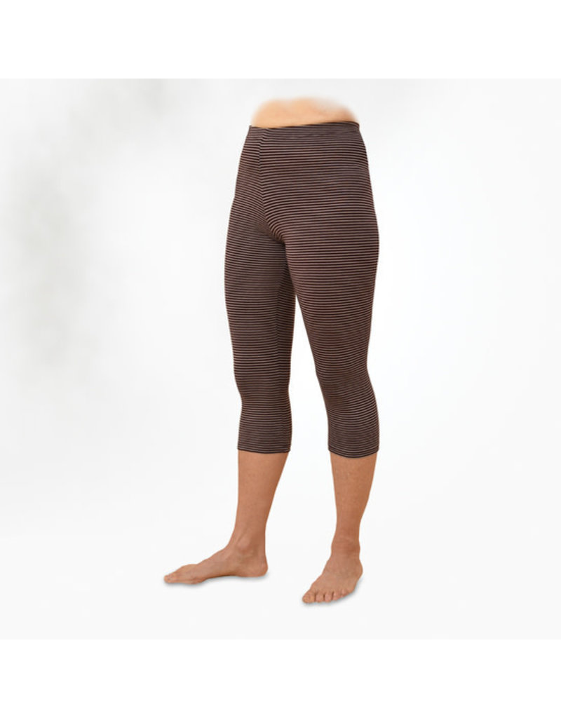  34 Lengtheha Women Calf Length Cropped Leggings Cotton Lycra  Fabric