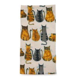 India Cats About It Tea Towel