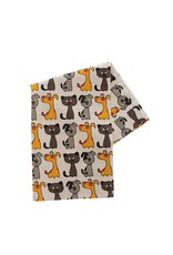 India Cats and Dogs Tea Towel