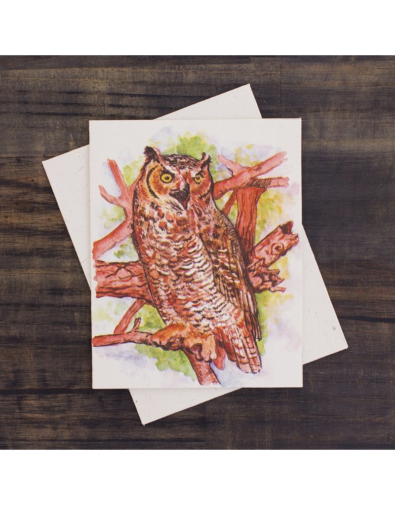 Sri Lanka Great Owl Greeting Card