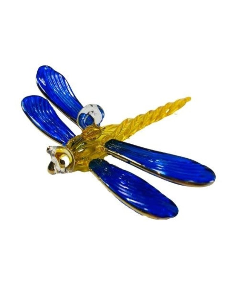 Egypt Glass Dragonfly Blue & Yellow
