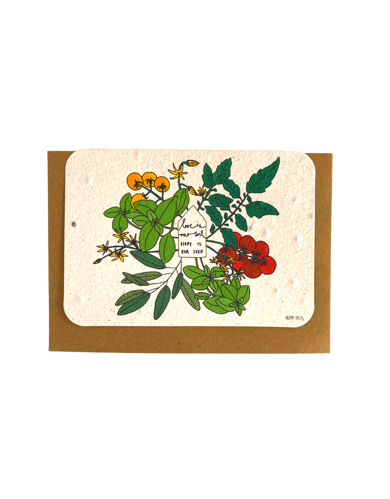 South Africa Planting Seed Greeting Card