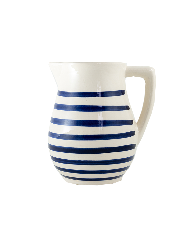 Tunisia Blue Stripe Pitcher